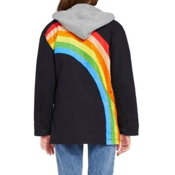 Alice + Olivia | Astor Embroidered Hooded Parka - Picture 5 of 13